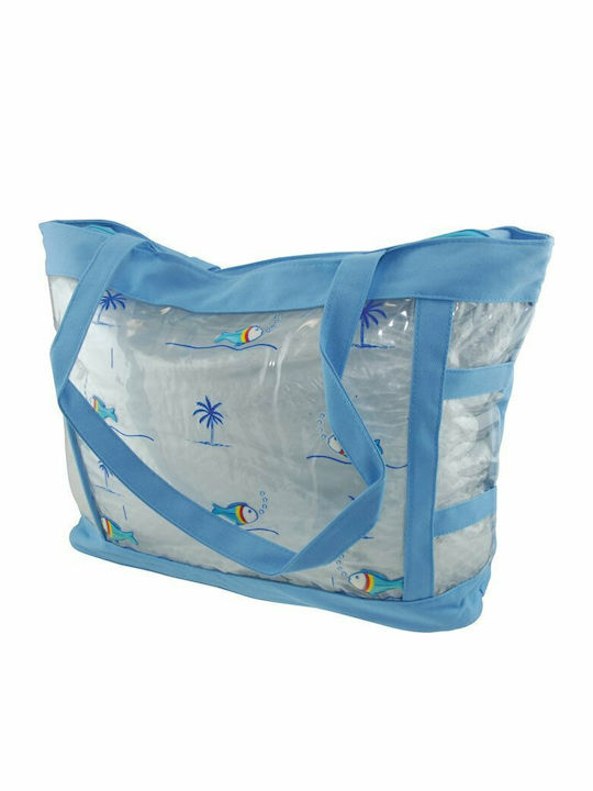 Unigreen Plastic Transparent Blue Beach Bag