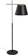 HomeMarkt Assos Floor Lamp H120xW50cm. with Socket for Bulb E27 Black