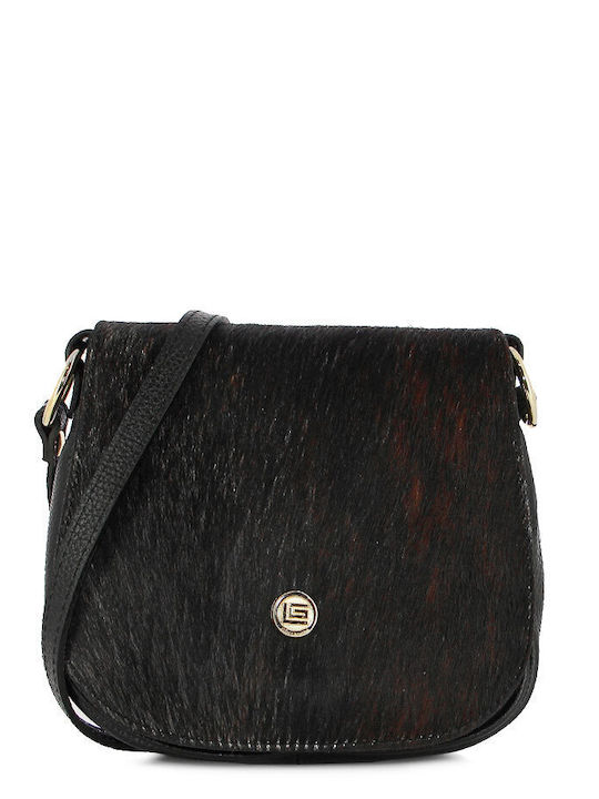 Guy Laroche Leather Women's Flap Bag Black