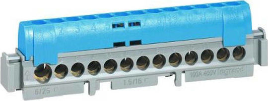 Legrand Earth Bar Electrical Panel 1 Position 6 to 25mm² & 12 Positions 1.5 to 16mm² 04844