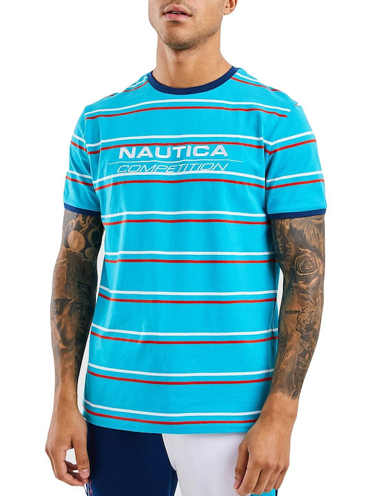 Nautica Men's Short Sleeve T-shirt Light Blue N7D00049-402