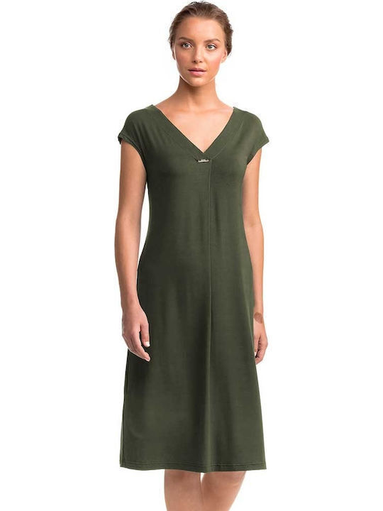 Vamp Γυναικείο Μακρύ Φόρεμα Παραλίας Πράσινο