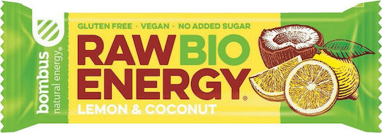 Bombus Organic Bar Energy / Raw with Lemon & Coconut No Added Sugar (1x50gr) 50gr