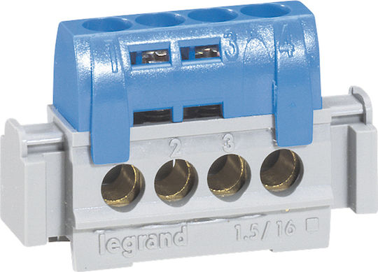 Legrand Earth Bar Electrical Panel 4 Positions 1.5 to 16mm² 004840