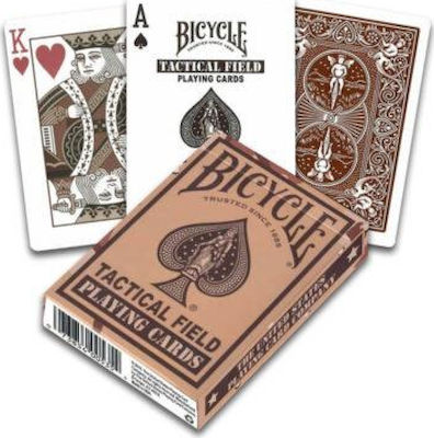 Bicycle Tactical Field Plasticized Card Deck Brown