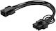 Savio PCIe cu 6 pini - 6+2 pini PCIe Cablu 0.15m Negru (AK-49)