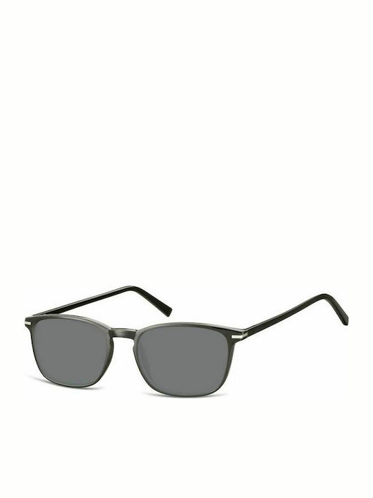 Sunoptic Sonnenbrillen mit Gray Rahmen und Schwarz Linse SS-CP120