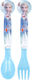 Stor Baby Set with Fork Frozen made of Plastic Blue 2pcs