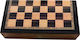 Campus Beech Mini Backgammon Wooden with Checkers 21x21cm