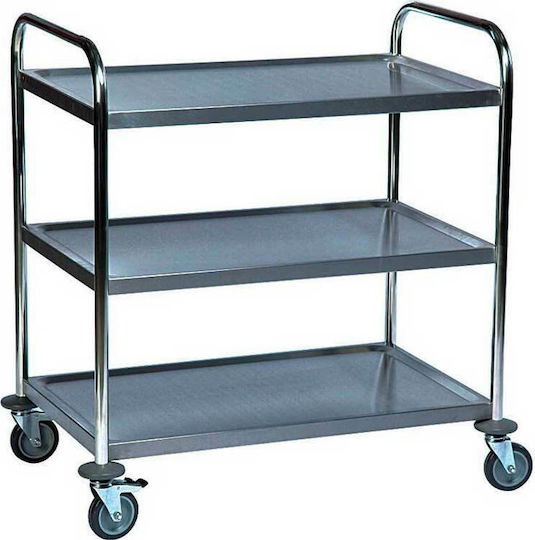 Dianomiki Carucior pentru bucătărie comercială cu 3 niveluri H89xL85xL45cm