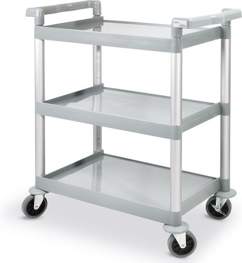 Hendi Küchenwagen für gewerbliche Küche mit 3 Ebenen H95xB80xT41cm