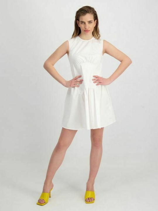 Axel 1403-1473 Mini Καλοκαιρινό Βραδινό Φόρεμα Λευκό