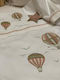 Raison D' Etre Hot Air Balloon Crib Bumpers Classic Inside Pink 42x210cm