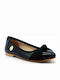 Guess Women's Ballerina Shoes of Patent Leather In Black Colour