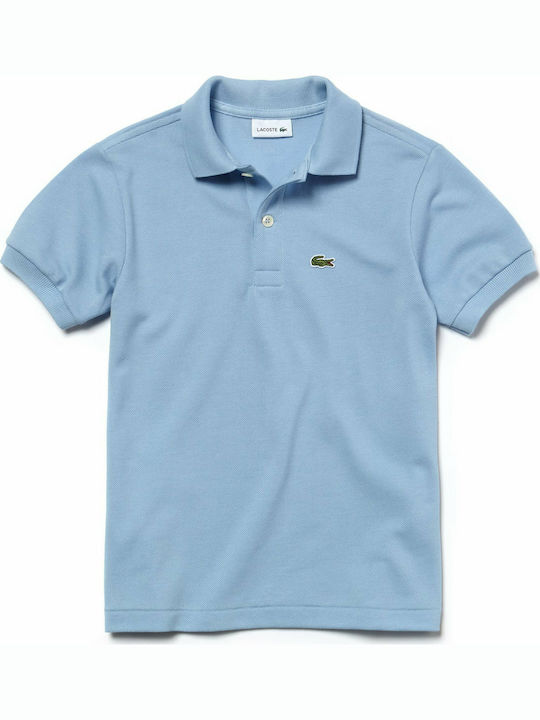 Lacoste Παιδικό Polo Κοντομάνικο Γαλάζιο