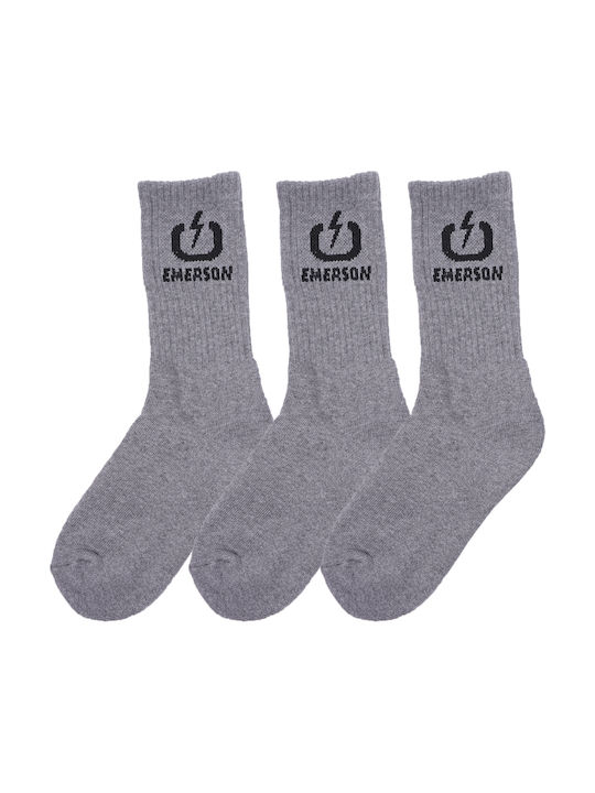 Emerson Unisex Κάλτσες Γκρι 3Pack