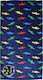 Maui & Sons Kids Beach Towel Blue Sharks 150x75cm