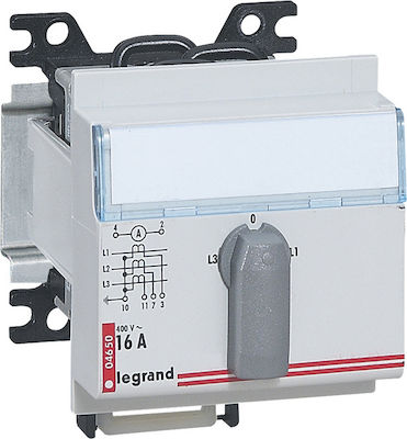 Legrand Lexic Changeover Panel Push Button Changeover Switch Βολτόμετρου 7 Θέσεων