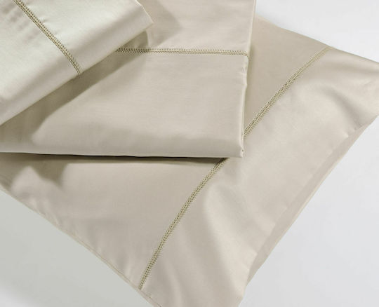 Down Town Home Sheet Super-Double with Elastic 165x205+30cm. S250 03 Sand