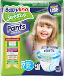 Babylino Diaper Pants Sensitive Sensitive No. 7 for 15-25 kgkg 21pcs