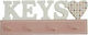 Etoile Κρεμάστρα Τοίχου Keys Ξύλινη 4 Θέσεων Ροζ 21x1x11cm