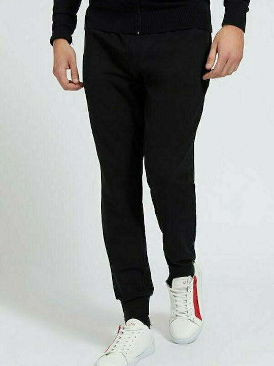 Guess Men's Sweatpants with Rubber Black