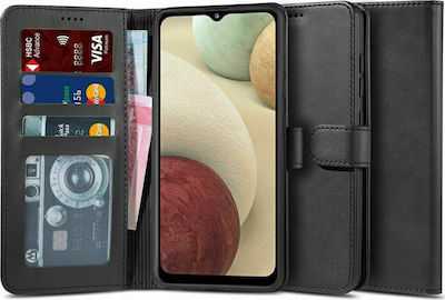 Tech-Protect Wallet Synthetic Leather Black (Galaxy A12)