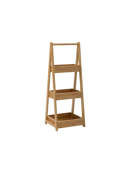 Shelving Unit Floor Χ3 Bamboo 30x25.5x78cm