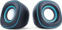 Kisonli V360 2.0 Speakers 3W Blue