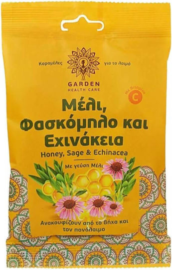 Garden Καραμέλες το Λαιμό για Ξηρό Βήχα χωρίς Γλουτένη Μέλι 60gr