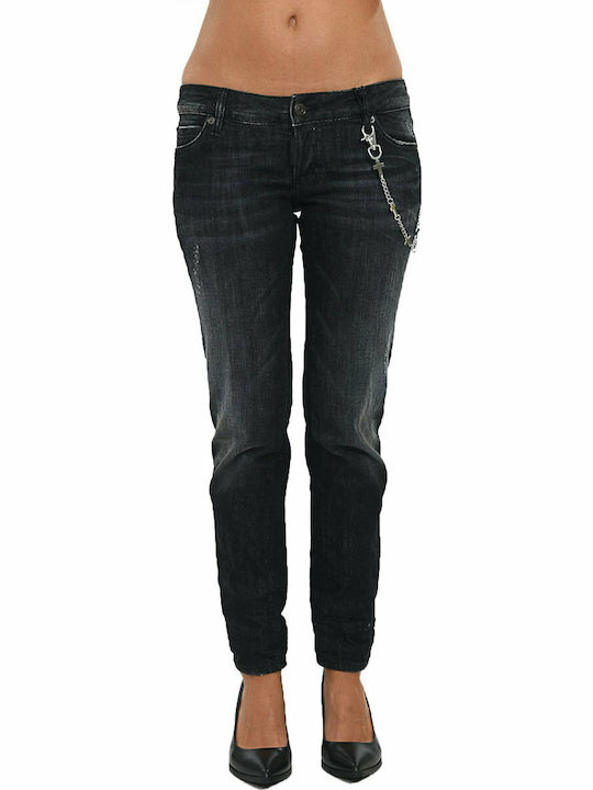 Dsquared2 Γυναικείο Jean Παντελόνι σε Skinny Εφαρμογή Μαύρο