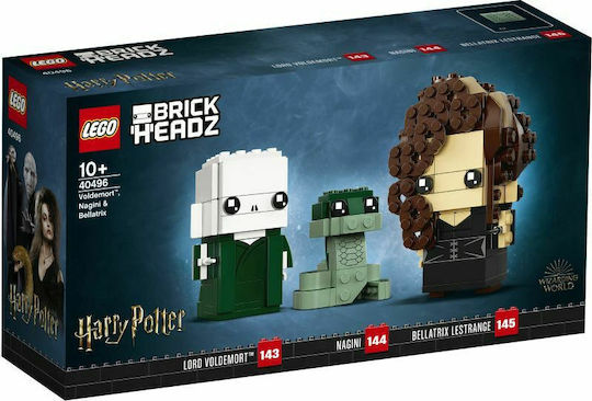LEGO Brick Headz Voldemort Nagini și Bellatrix pentru 10+ Ani