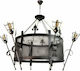Game of Thrones Chandelier 6xE14 Black L-1100-0050/6P