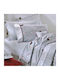 Down Town Home Kids Cotton Satin Pillowcase Set 52x75cm Grey-Red