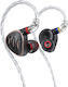 Fiio Ακουστικά Ψείρες In Ear FH5s Μαύρα
