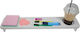 Plastic Office Organizer in White Color 55x12x2.8cm 1 Piece 35421
