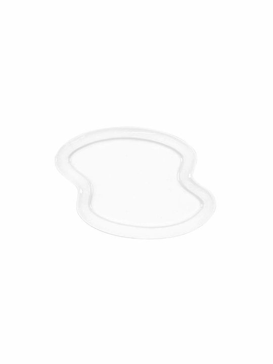 Art et Lumiere Extreme Plate Shallow Oval made of Porcelain White 30x20cm