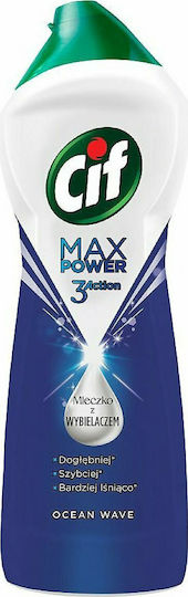 Cif Max Power 3 Action Κρέμα Καθαρισμού Γενικής Χρήσης Με Χλωρίνη Ocean Wave 1kg