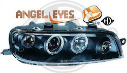 Diederichs Μπροστινά Φανάρια Angel Eyes για Fiat Punto 1999-2003 2τμχ
