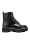 DKNY K3985421 Women's Leather Combat Boots Black