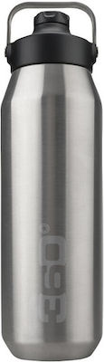 360 Degrees Insulated Sip Recycelbar Flasche Thermosflasche Rostfreier Stahl BPA-frei Silber 1lt mit Schleife 36040-00040silver