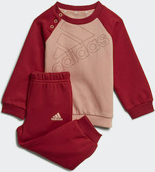 Adidas Παιδικό Set de pantaloni de trening Burgundia 2buc Essentials