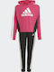 Kinder Sweatpants Set - Jogginganzug Fuchsie 2Stück Colorblock