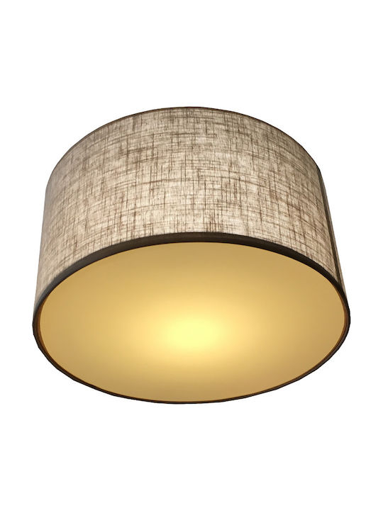 Ceiling Mount Light 30cm Brown with Socket E27