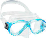 CressiSub Kids' Silicone Diving Mask Perla Jr Aquamarine Light Blue DN208300