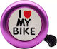 Cyclo Tools I Love My Bike Κουδούνι Ποδηλάτου Ροζ