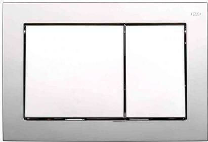Tece Base Flush Plate Dual Flush Chrome Bright Concealed Cistern