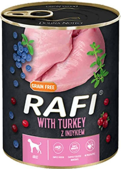 Dolina Noteci Rafi Wet Food Dogs in Cans with Turkey Grain-Free 400gr