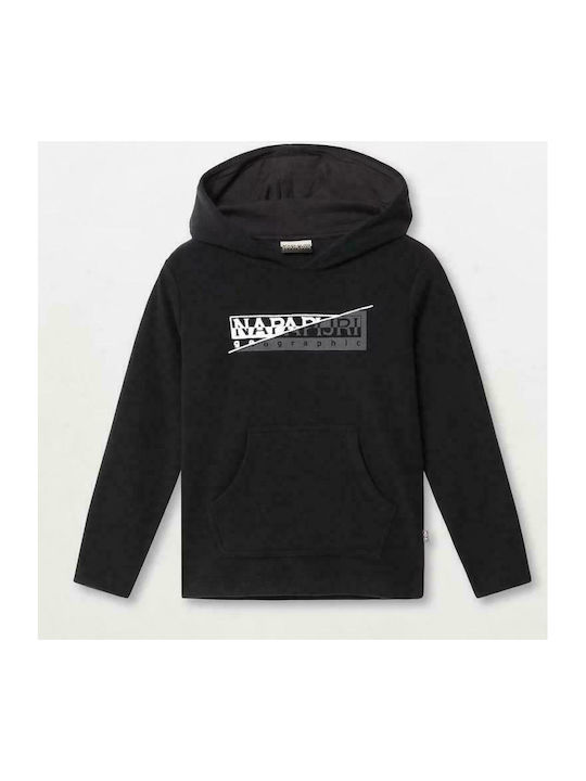 Napapijri Kids Sweatshirt with Hood and Pocket Black Taky