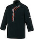 Egochef Mantel Koch Unisex Schwarz mit Langärmelig